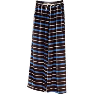 image:imageWomens Colorful Striped Sweatpants Baggy Drawstring Waisted Wide Leg Workout Long Fall Pants Y2k TrousersMulticolor