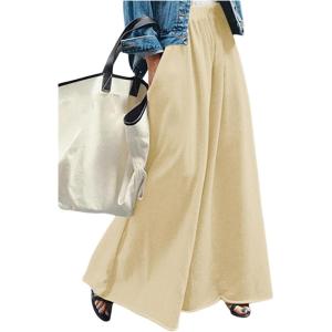 image:imageWomens Wide Leg Sweatpants High Elastic Waist Flowy Palazzo Pants Loose Baggy Pants BottomsYellow