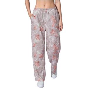 image:imageWomens Y2K Camo Maple Leaf Print Sweatpants Baggy Hip Pop Elastic Waist Long Pants StreetwearGrey