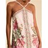 image:imageWomens Boho Tropical Tie Backless Halter Dresses Sleeveless Vacation Beach Short DressMulticolor