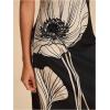 image:imageWomens Elegant Floral Maxi Dress Tassel Spaghetti Strap Slim Fit Dresses Summer OutfitsBlack and White