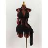 image:imageWomens Lace Sheer Mesh Bodycon Mini Dress Tie Side Wrap Ruched Hem Backless Halter Dress Party DressesBlack