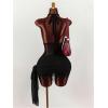 image:imageWomens Lace Sheer Mesh Bodycon Mini Dress Tie Side Wrap Ruched Hem Backless Halter Dress Party DressesBlack