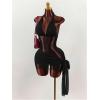 image:imageWomens Lace Sheer Mesh Bodycon Mini Dress Tie Side Wrap Ruched Hem Backless Halter Dress Party DressesBlack