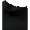 image:imageWomens Short Sleeve Maxi T Shirt Dress Mock Neck Ruched High Slit Long Casual Summer Tee DressesBlack