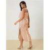 image:imageWomens Spaghetti Strap Tie Dye Cami Sun Dress Beach Midi Summer Dresses Resort Wear Vacation OutfitsApricot