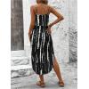 image:imageWomens Spaghetti Strap Tie Dye Cami Sun Dress Beach Midi Summer Dresses Resort Wear Vacation OutfitsBlack