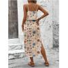 image:imageWomens Spaghetti Strap Tie Dye Cami Sun Dress Beach Midi Summer Dresses Resort Wear Vacation OutfitsFloral Multicolor