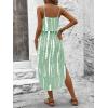 image:imageWomens Spaghetti Strap Tie Dye Cami Sun Dress Beach Midi Summer Dresses Resort Wear Vacation OutfitsGreen