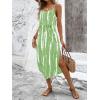 image:imageWomens Spaghetti Strap Tie Dye Cami Sun Dress Beach Midi Summer Dresses Resort Wear Vacation OutfitsTurquoise