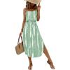 image:imageWomens Spaghetti Strap Tie Dye Cami Sun Dress Beach Midi Summer Dresses Resort Wear Vacation OutfitsGreen