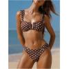 image:imageWomens 2 Piece Bikini Sets Polka Dots Bras and Panties Summer Swimwear Beach WearMulticolor