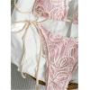 image:imageWomens 2 Piece Floral Bikini Sets Halter Triangle Bathing Suits Thongs Swimsuits Cheeky Swimwear Beach OutfitsPink