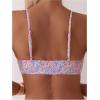 image:imageWomens 2 Piece Floral Bikini Sets V Neck Bras and Mid Rise Panties Swimwear Beach WearMulticolor