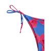 image:imageWomens 2 Piece Leopard Floral Bikini Sets Halter Triangle String Bathing Suit Starfish Metal SwimsuitsBlue and Pink