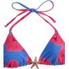 image:imageWomens 2 Piece Leopard Floral Bikini Sets Halter Triangle String Bathing Suit Starfish Metal SwimsuitsBlue and Pink