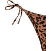 image:imageWomens 2 Piece Leopard Floral Bikini Sets Halter Triangle String Bathing Suit Starfish Metal SwimsuitsCheetah Brown
