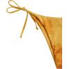 image:imageWomens 2 Piece Leopard Floral Bikini Sets Halter Triangle String Bathing Suit Starfish Metal SwimsuitsLight Yellow