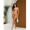 image:imageWomens 2 Piece Leopard Floral Bikini Sets Halter Triangle String Bathing Suit Starfish Metal SwimsuitsMulticolor