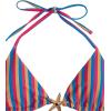 image:imageWomens 2 Piece Leopard Floral Bikini Sets Halter Triangle String Bathing Suit Starfish Metal SwimsuitsMulticolor Striped