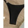 image:imageWomens 2 Piece Swimsuit Starfish Decor Padded Boho Bathing Suit Spaghetti Strap Bikini SetBlack