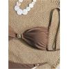 image:imageWomens 2 Piece Swimsuit Starfish Decor Padded Boho Bathing Suit Spaghetti Strap Bikini SetCoffee Brown