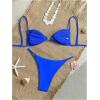 image:imageWomens 2 Piece Swimsuit Starfish Decor Padded Boho Bathing Suit Spaghetti Strap Bikini SetRoyal Blue