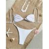 image:imageWomens 2 Piece Swimsuit Starfish Decor Padded Boho Bathing Suit Spaghetti Strap Bikini SetWhite
