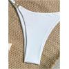 image:imageWomens 2 Piece Swimsuit Starfish Decor Padded Boho Bathing Suit Spaghetti Strap Bikini SetWhite