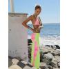 image:imageWomens 3 Piece Floral Swimsuit Halter Triangle String Bikini with Bodycon Beach Skirts Cover UpMint Green