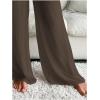 image:imageWomens Cover Up Beach Pants Tie Front Mesh Wide Leg Loose Bathing Suit Beach Cover Up PantsKhaki Brown