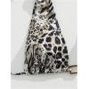image:imageWomens Leopard Print Cheeky Bikini Sets Ring Linked Triangle Top with Color Block Shorts SwimsuitsBlack Multicolor