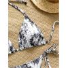image:imageWomens Leopard Triangle String Bikini 2 Piece Cheetah High Cut Thong Cheeky Bathing Suits BeachwearMulticolor Black and White