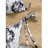 image:imageWomens Leopard Triangle String Bikini 2 Piece Cheetah High Cut Thong Cheeky Bathing Suits BeachwearMulticolor Black and White