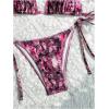 image:imageWomens Leopard Triangle String Bikini 2 Piece Cheetah High Cut Thong Cheeky Bathing Suits BeachwearMulticolor Purple