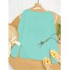 image:imageWomens Letter V Neck Beach Sweaters Long Sleeve Split Crochet Tops Knit Pullovers Cover UpCadet Blue