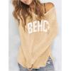 image:imageWomens Letter V Neck Beach Sweaters Long Sleeve Split Crochet Tops Knit Pullovers Cover UpDeep Khaki