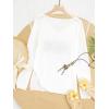 image:imageWomens Letter V Neck Beach Sweaters Long Sleeve Split Crochet Tops Knit Pullovers Cover UpWhite and Khaki