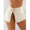 image:imageWomens Starfish Split Thigh Beach Skirt Skinny Vacation Bathing Suit Cover Up Skirts with CharmApricot