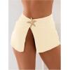 image:imageWomens Starfish Split Thigh Beach Skirt Skinny Vacation Bathing Suit Cover Up Skirts with CharmBeige