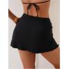 image:imageWomens Starfish Split Thigh Beach Skirt Skinny Vacation Bathing Suit Cover Up Skirts with CharmBlack