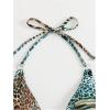 image:imageWomens Triangle Bikini Top Floral Boho Padded String Halter Bathing Suit Swim Tops BeachwearMulticolor Cheetah