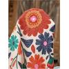 image:imageWomens Tropical Floral Ruffle A Line Short Dress Sleeveless Square Neck Vacation Summer DressesMulticolor