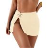 image:imageWomens Starfish Split Thigh Beach Skirt Skinny Vacation Bathing Suit Cover Up Skirts with CharmBeige