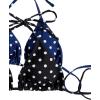 image:image2 Pack Leopard Print Bikini Sets Halter Triangle Top Brazilian Bottom Animal Print Swimwear BundleBlue and Black