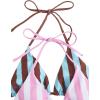 image:image2 Pack Leopard Print Bikini Sets Halter Triangle Top Brazilian Bottom Animal Print Swimwear BundlePink White and Blue