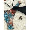 image:image2 Pack Leopard Print Bikini Sets Halter Triangle Top Brazilian Bottom Animal Print Swimwear BundleSnake and Black