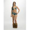 image:imageWomens 2 Piece Gingham Checkered Bikini Set with Shorts Plaid Halter Boyshorts SwimsuitsBlue