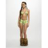 image:imageWomens 2 Piece Gingham Checkered Bikini Set with Shorts Plaid Halter Boyshorts SwimsuitsYellow