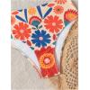 image:imageWomens 2 Piece High Waisted Bikini Sets Graphic Wireless Bathing Suit Padded Beach SwimsuitsMulticolor